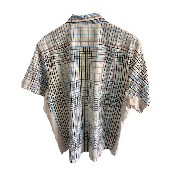 Patagonia Men's XL Plaid Short Sleeve Button Up Shirt Organic Cotton Blend - Picture 4 of 6